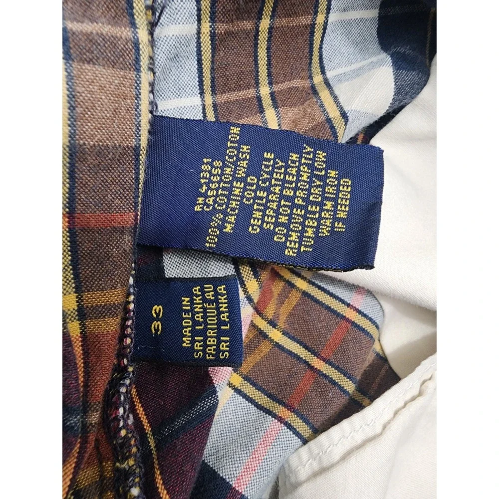Polo Ralph Lauren India Madras Plaid Chino Shorts Classic Fit 6